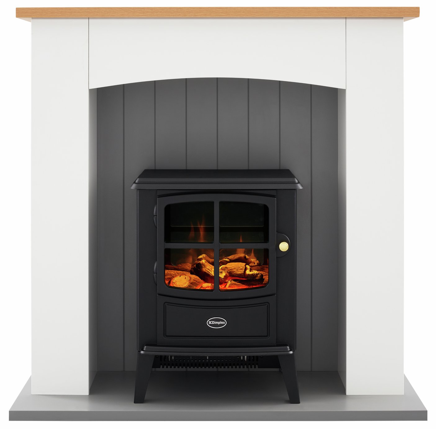 Dimplex Oakmead 2KW Optiflame Electric Fire Suite - Black