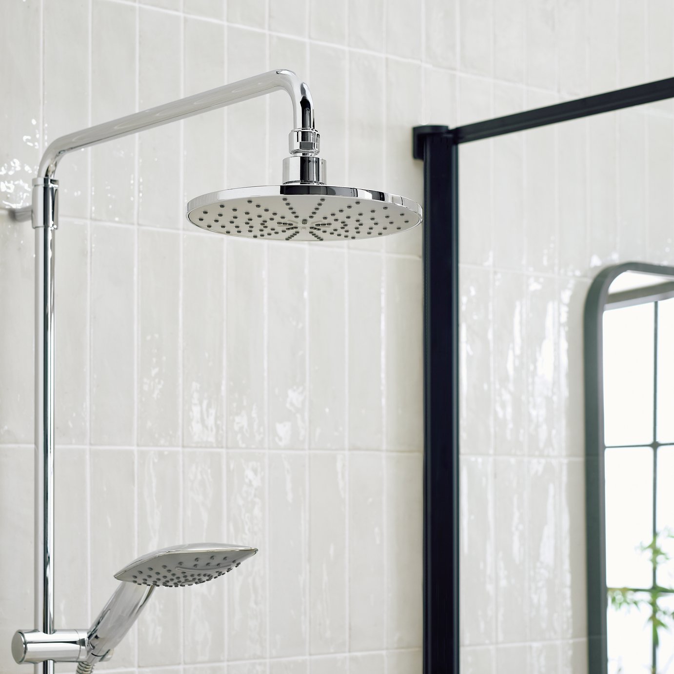 Argos Home 1 Function Rainfall Shower Head - Silver