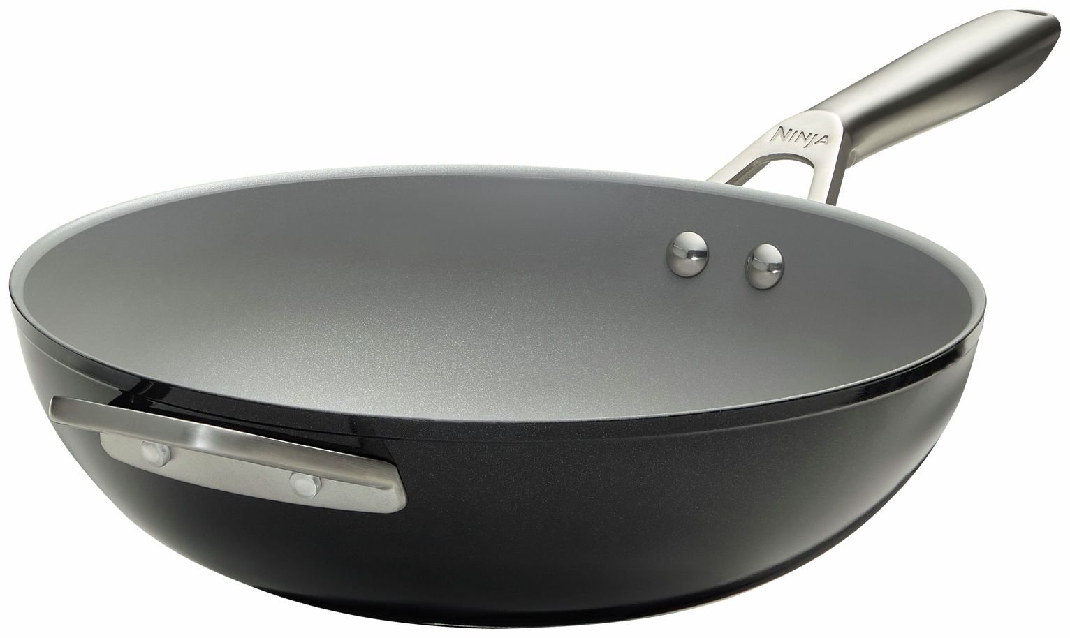 Ninja 28cm Ceramic Pro Aluminium Wok - Black