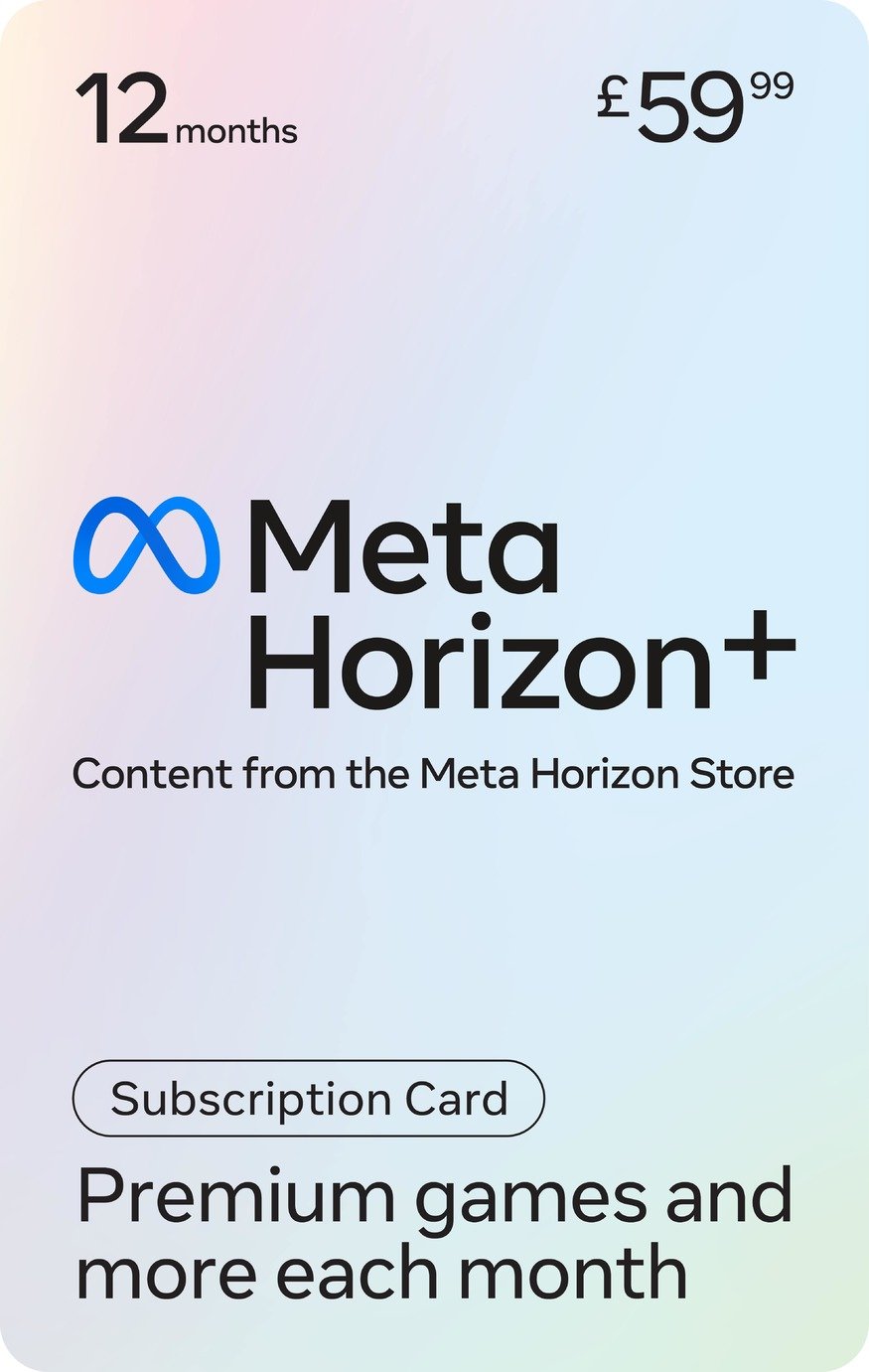 Meta Horizon + 12 Months Subscription 59.99 GBP Gift Card