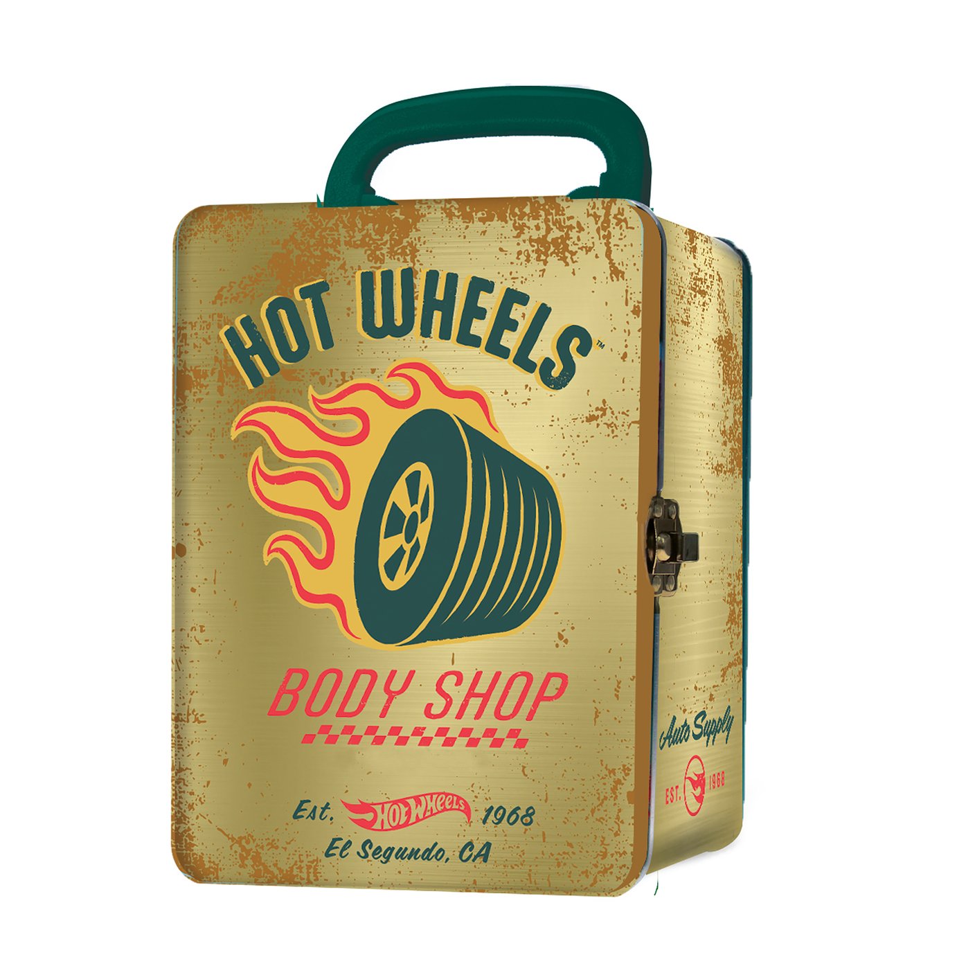 Hot Wheels Tin Car Storage Case - Gold