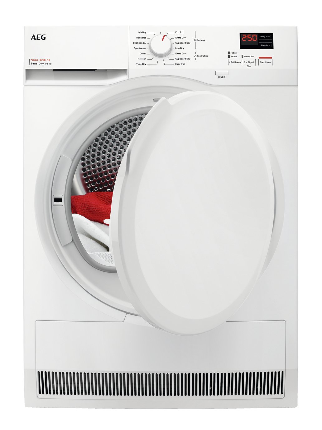AEG TR708L0B 8KG Heat Pump Tumble Dryer - White