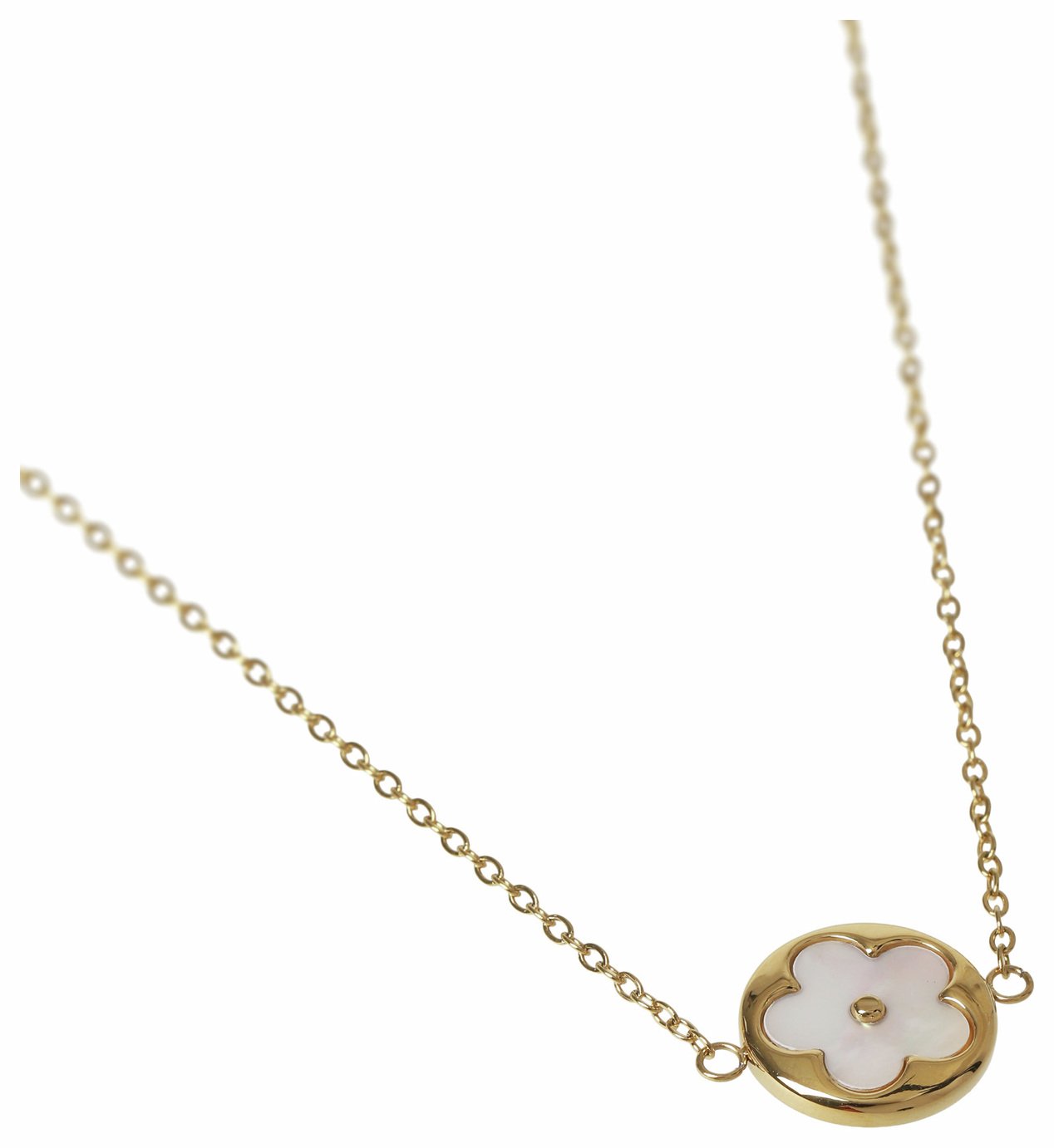Liars & Lovers Stainless Steel Gold Tone Flower Necklace