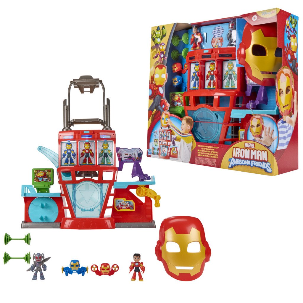Marvel Iron Man And His Awesome Friends playset