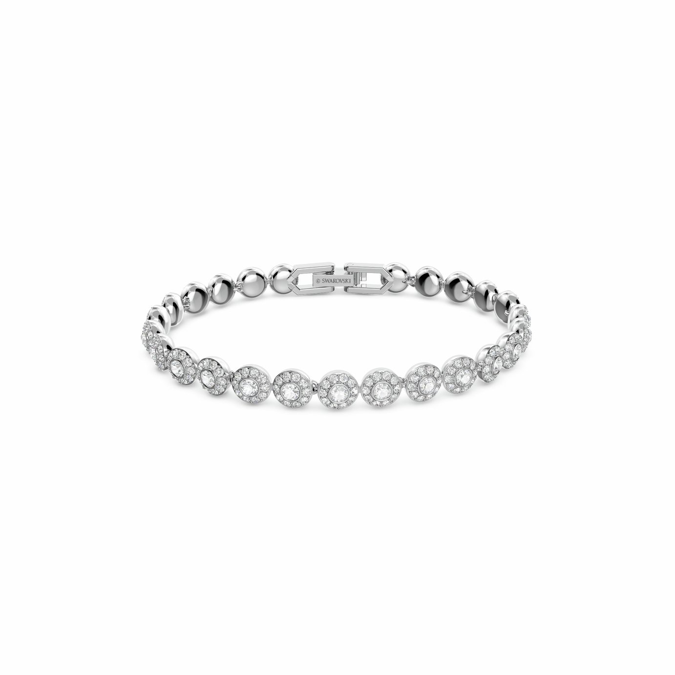 Swarovski Rhodium Plated Una Angelic Tennis Bracelet