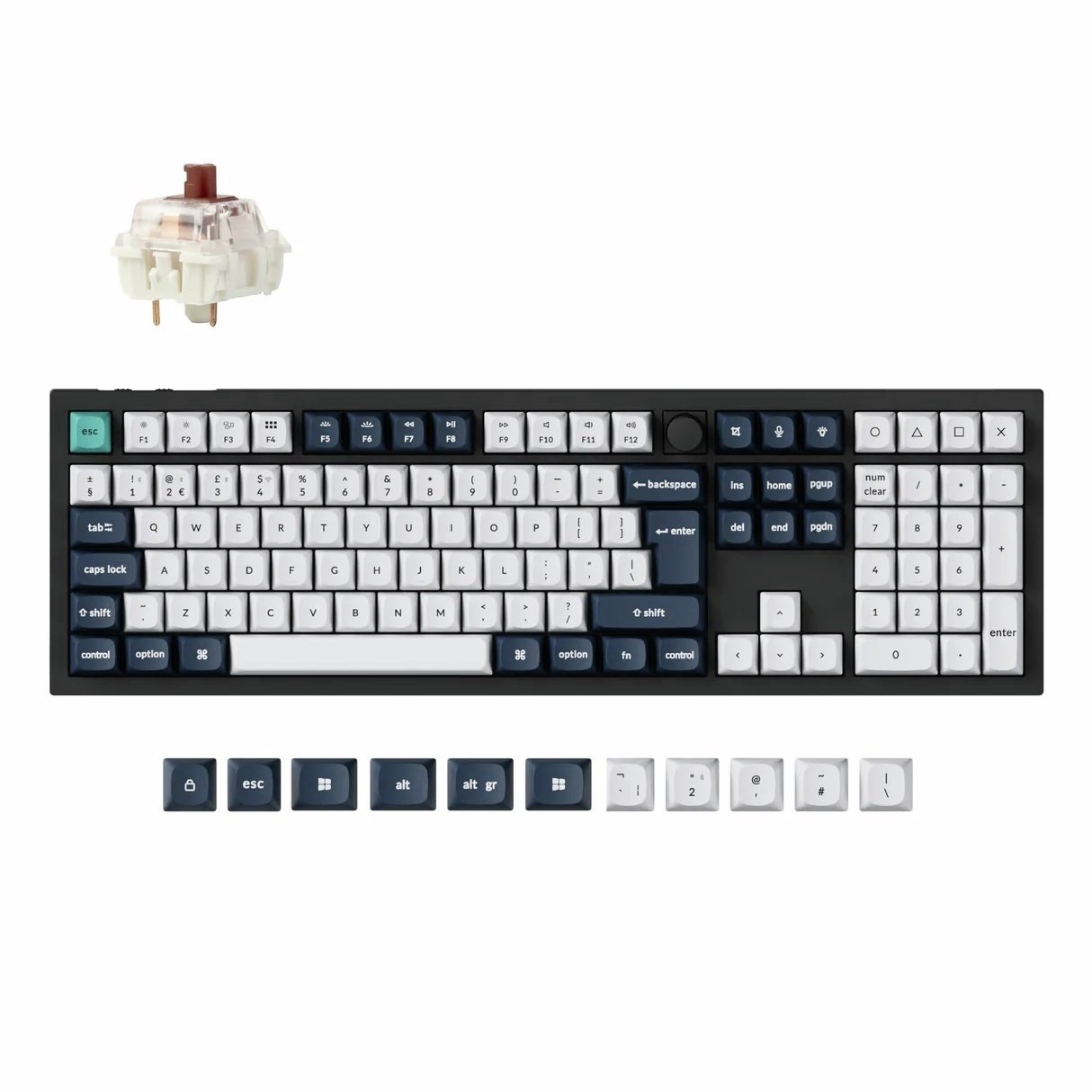 Keychron Q6 Max QMK Wireless Mechanical Keyboard - Black