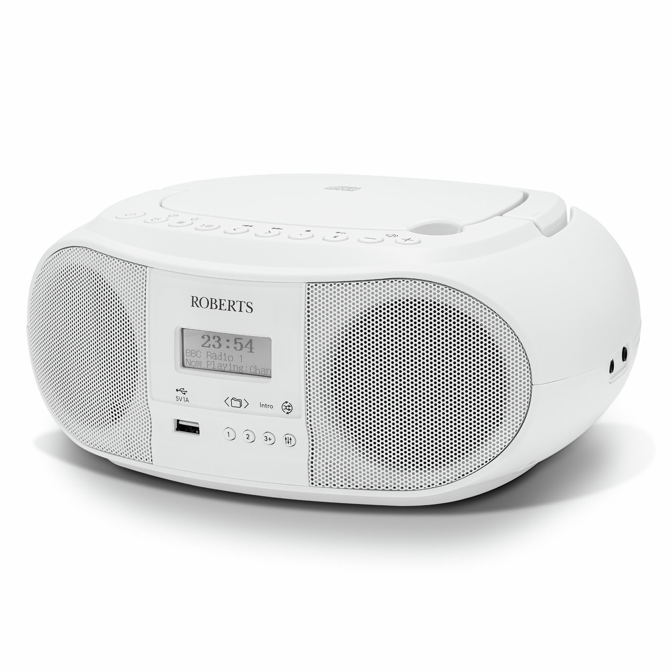 Roberts Zoombox 4 DAB/DAB+/FM Radio & CD Player - White