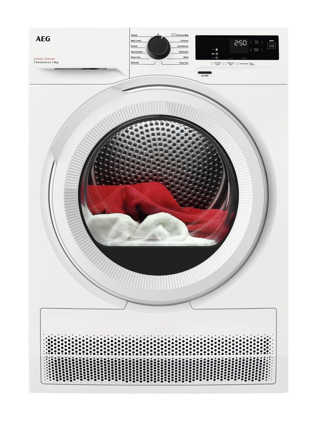 AEG TXH508A4R 8KG Heat Pump Tumble Dryer - White