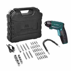 McGregor 3.6V Cordless Screwdriver and 45 Pieces Accessories