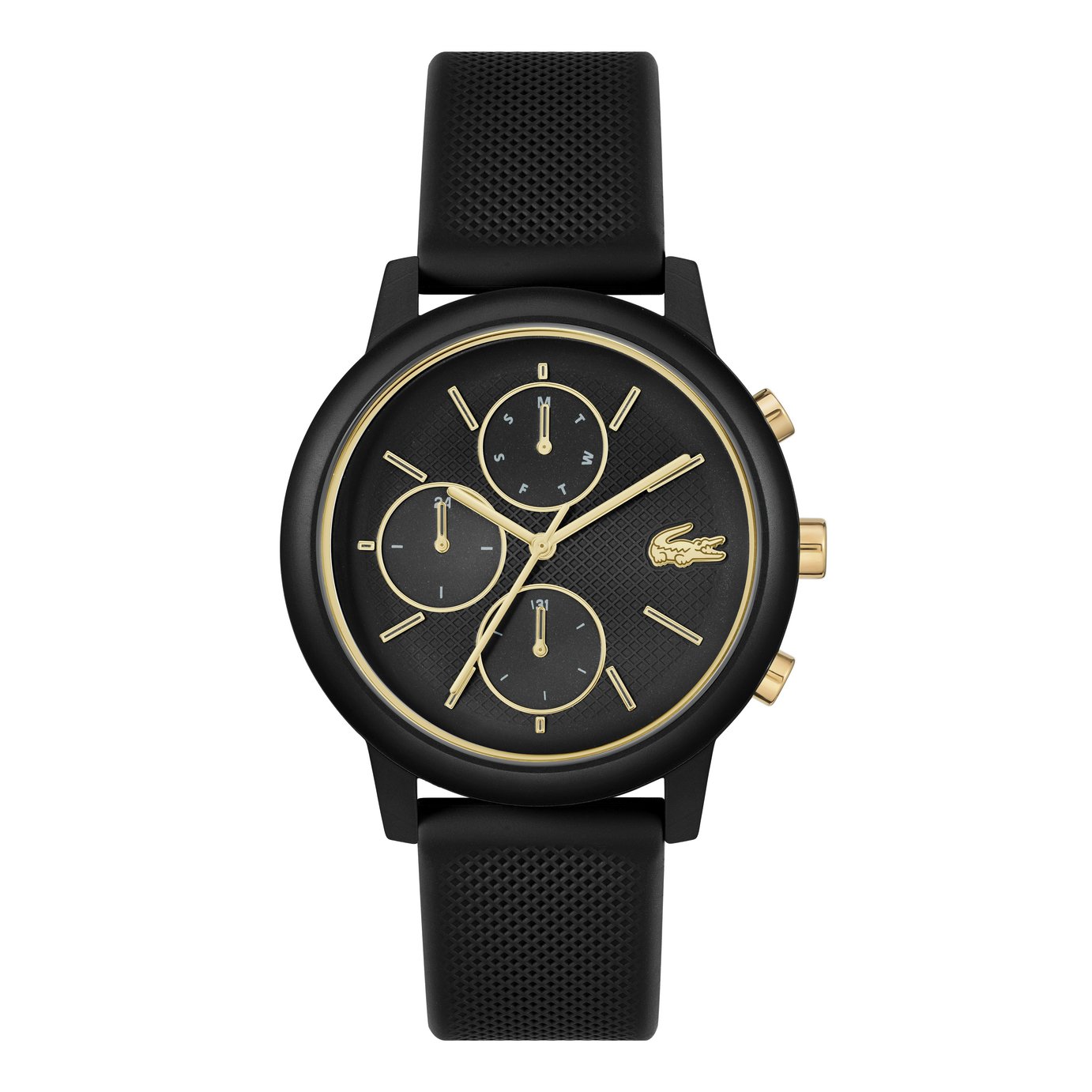 Lacoste Men's Black Silicone Strap Watch 