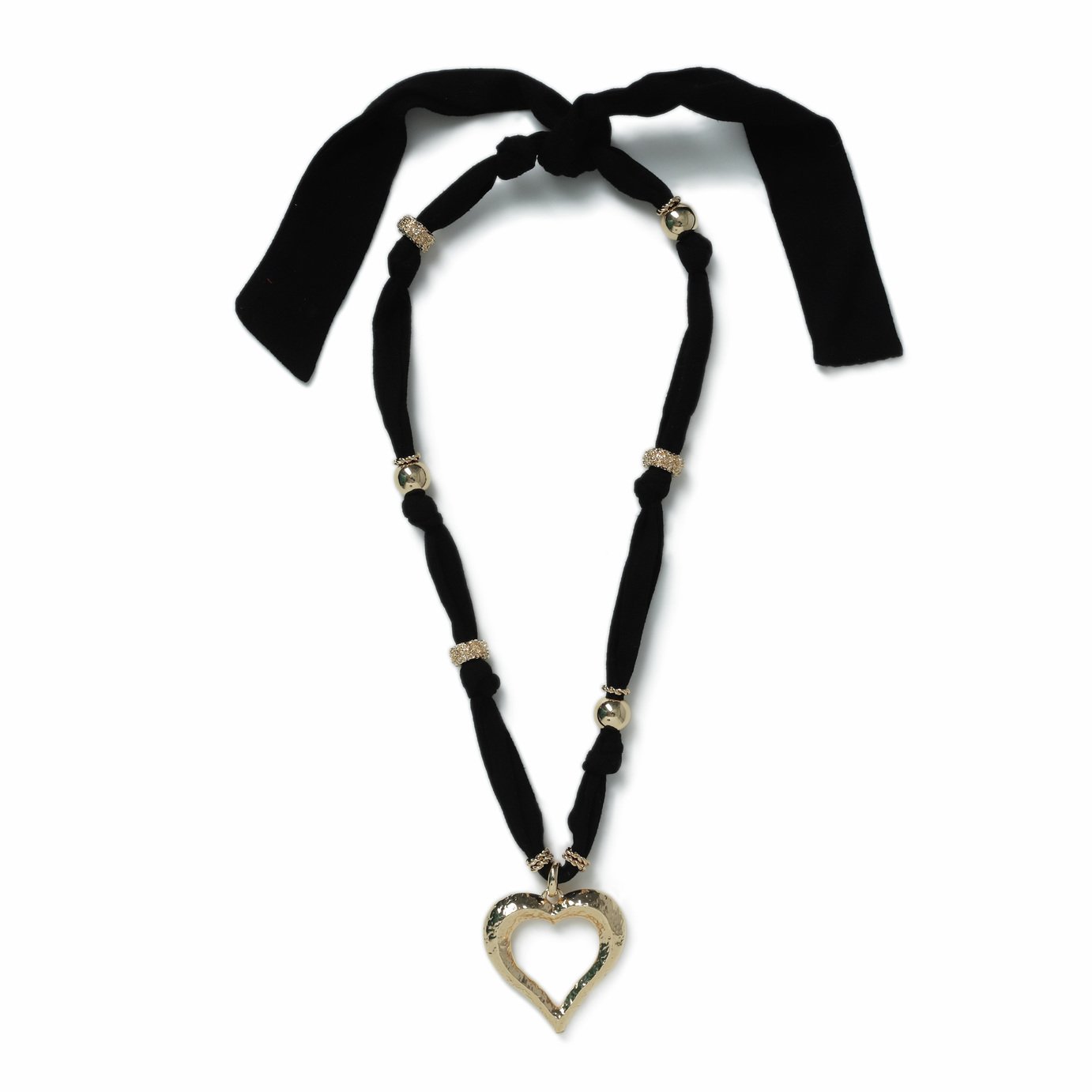 Freedom Gold Tone Heart Pendant Necklace