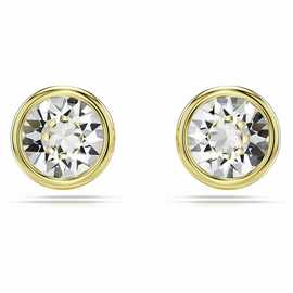 Swarovski Gold Tone Plated Crystal Imber Stud Earrings