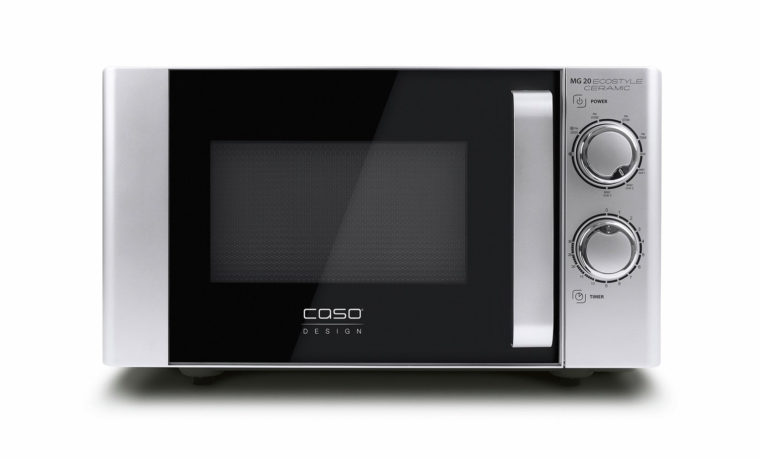 CASO Design 20L 700W Ecostyle Ceramic Microwave & Grill-Grey