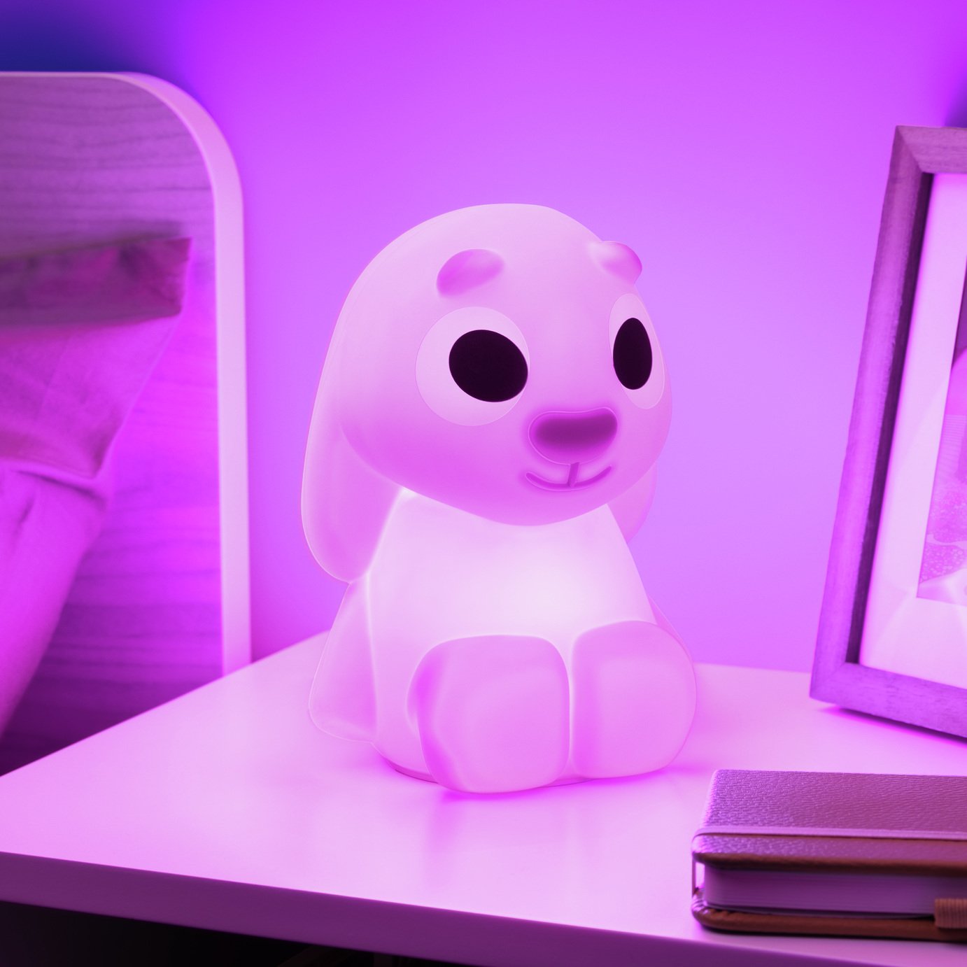 Bluey Floppy Rabbit SquishyGlo Desk Lamp - Pink