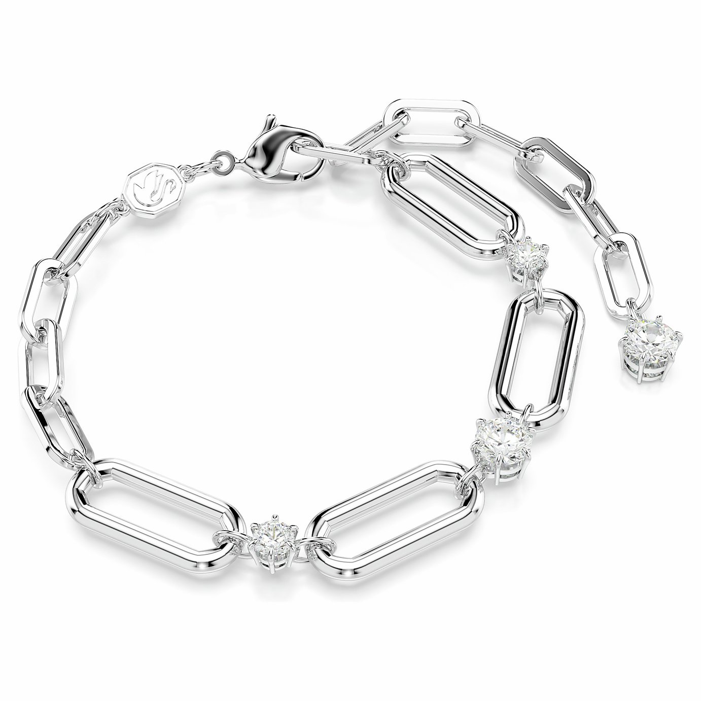 Swarovski Rhodium Plated Crystal Constella Chain Bracelet