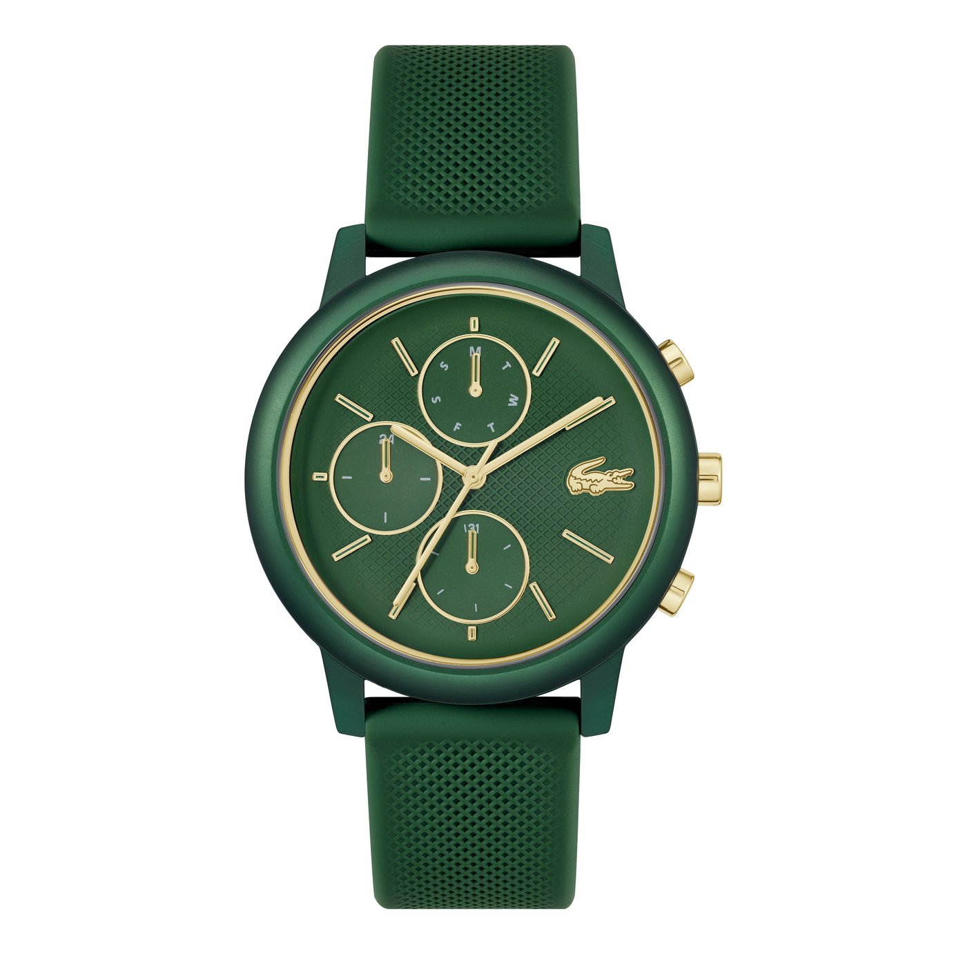 Lacoste Men's Green Silicone Strap Watch 