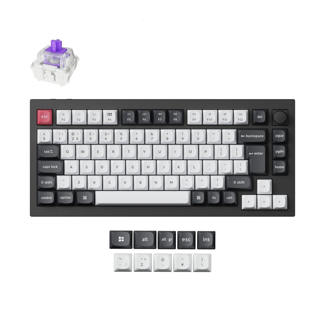 Keychron Q1 Wireless Mechanical Keyboard - Black