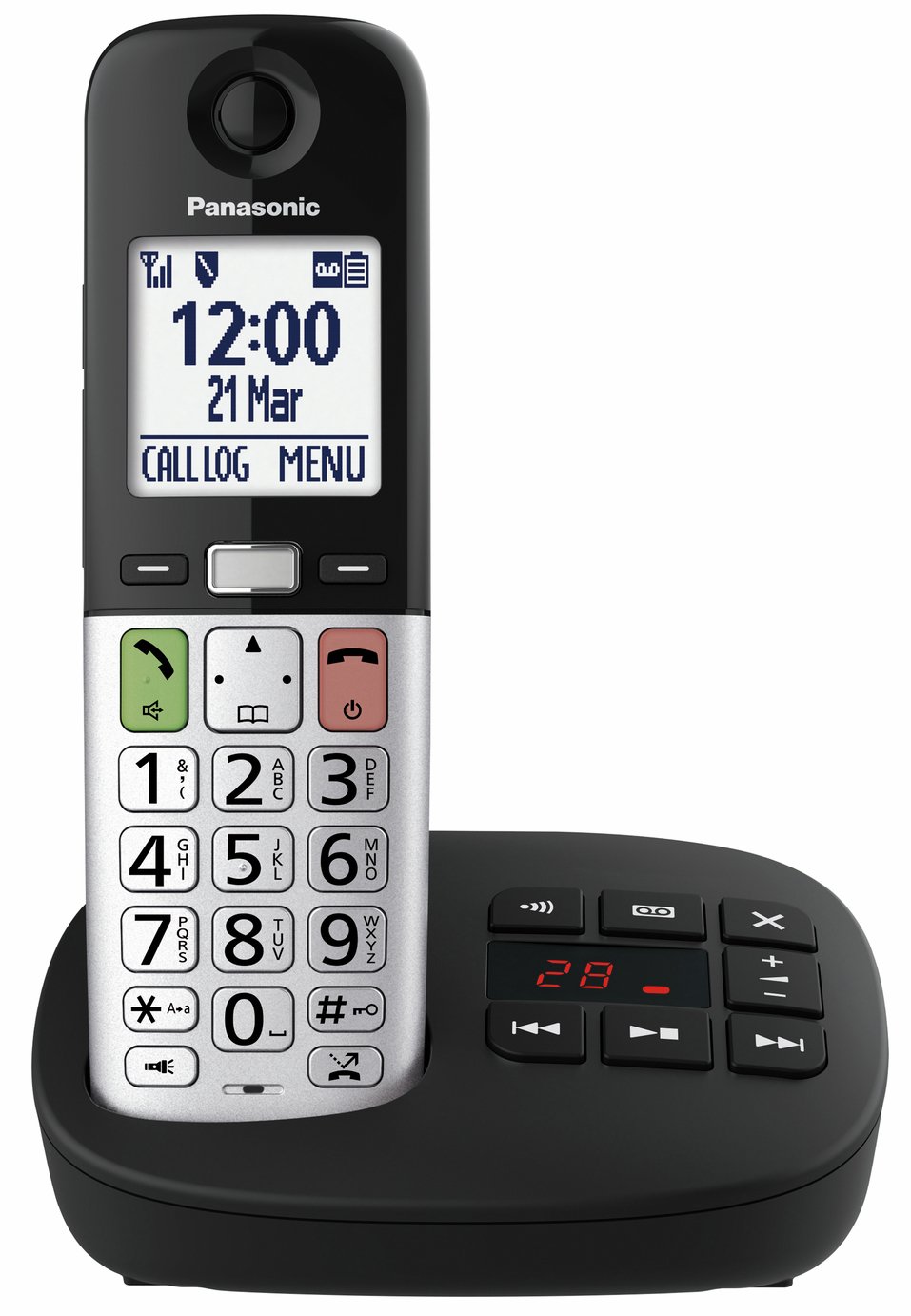 Panasonic KX-TGU4 Cordless Phone with Answer Machine Single