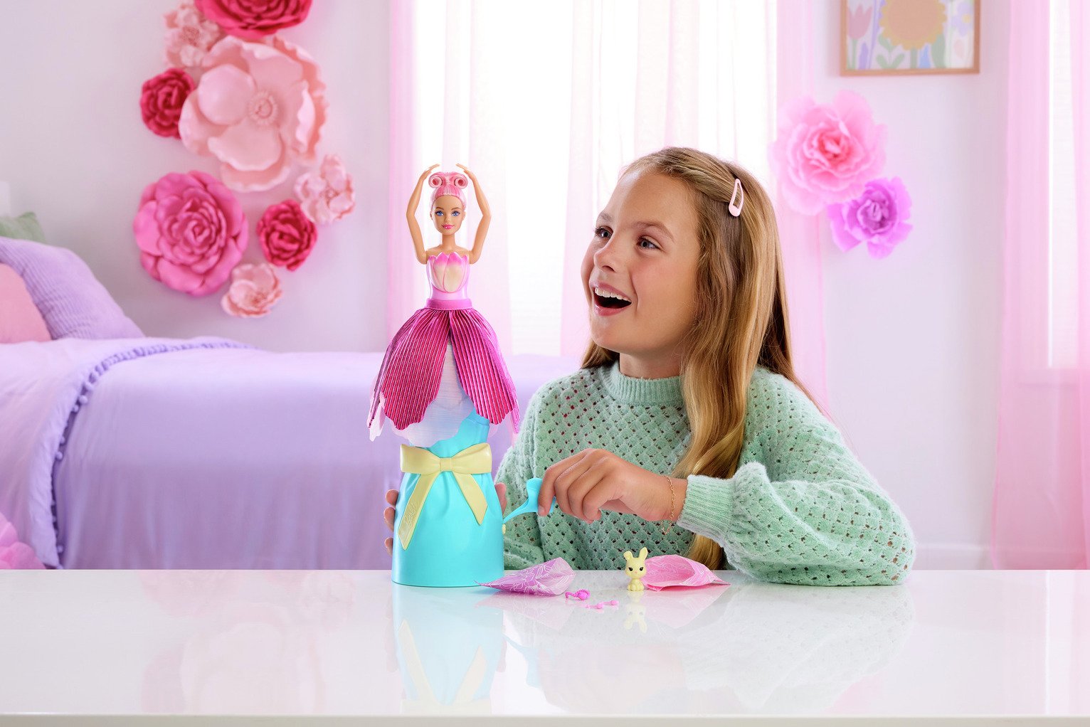 Barbie Petal Pop Scented Fashion Doll  & Accessories