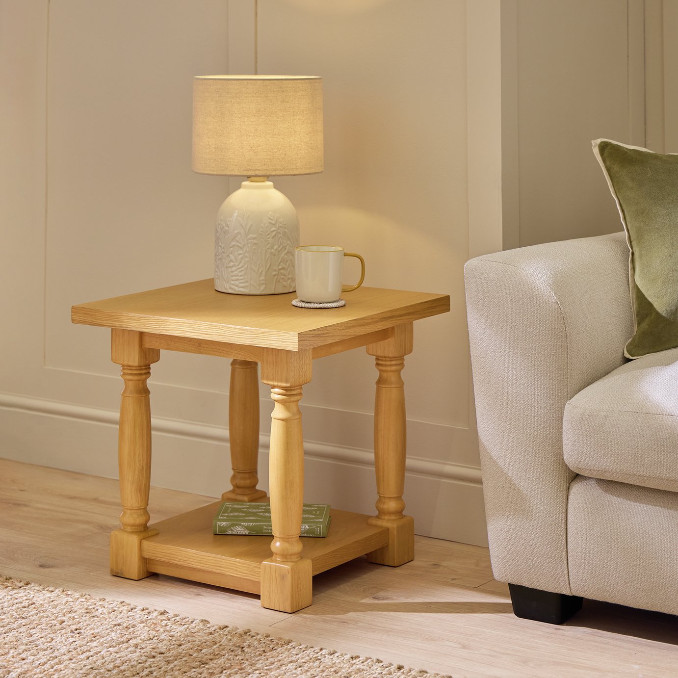 Argos Home Raina Side Table - Natural