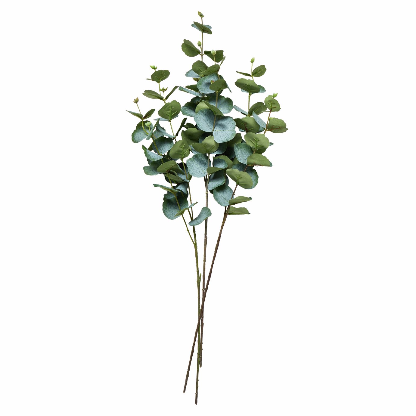 Argos Home Artificial Green Eucalyptus Stem 3 Pack - 76cm