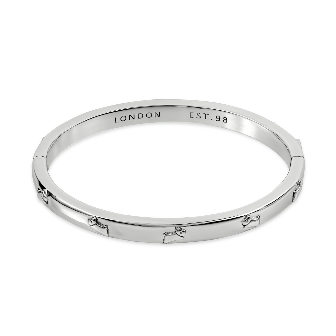Radley Silver Plated Jumping Dog Bangle