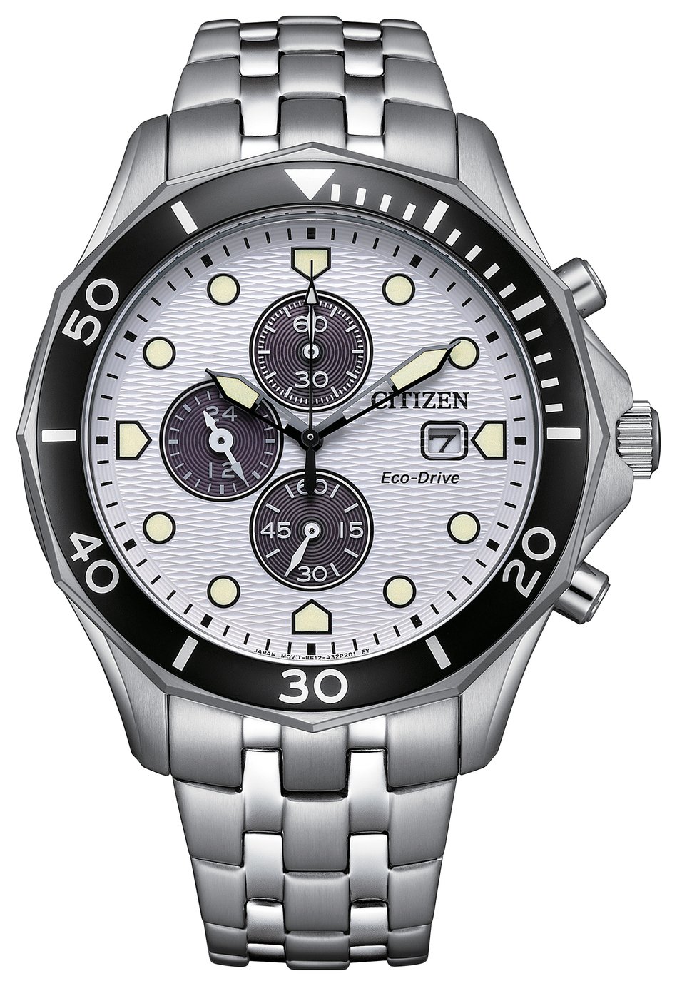 Citizen Men's White Dial Stainless Steel Bracelet Watch