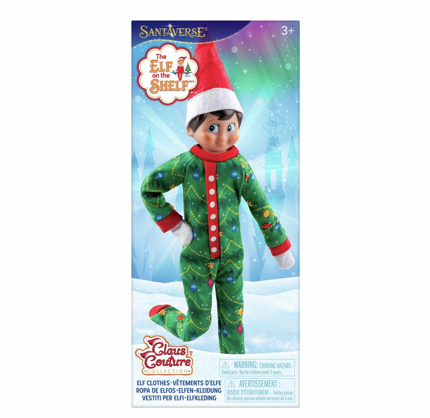 The Elf on the Shelf  Christmas Tree Themed Onesie Pyjama