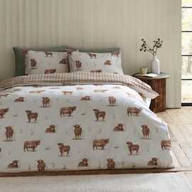 Catherine Lansfield Angus Highland Cow Bedding Set