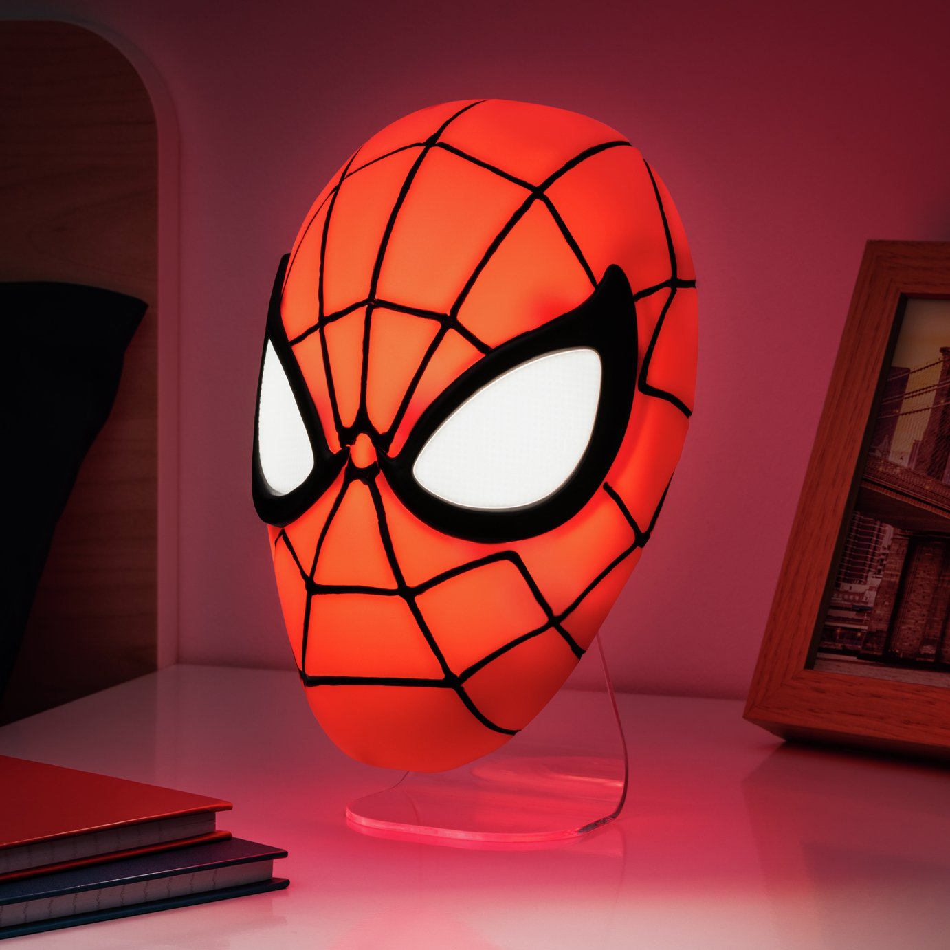 Spiderman Mask V2 LED Novelty Light - Red