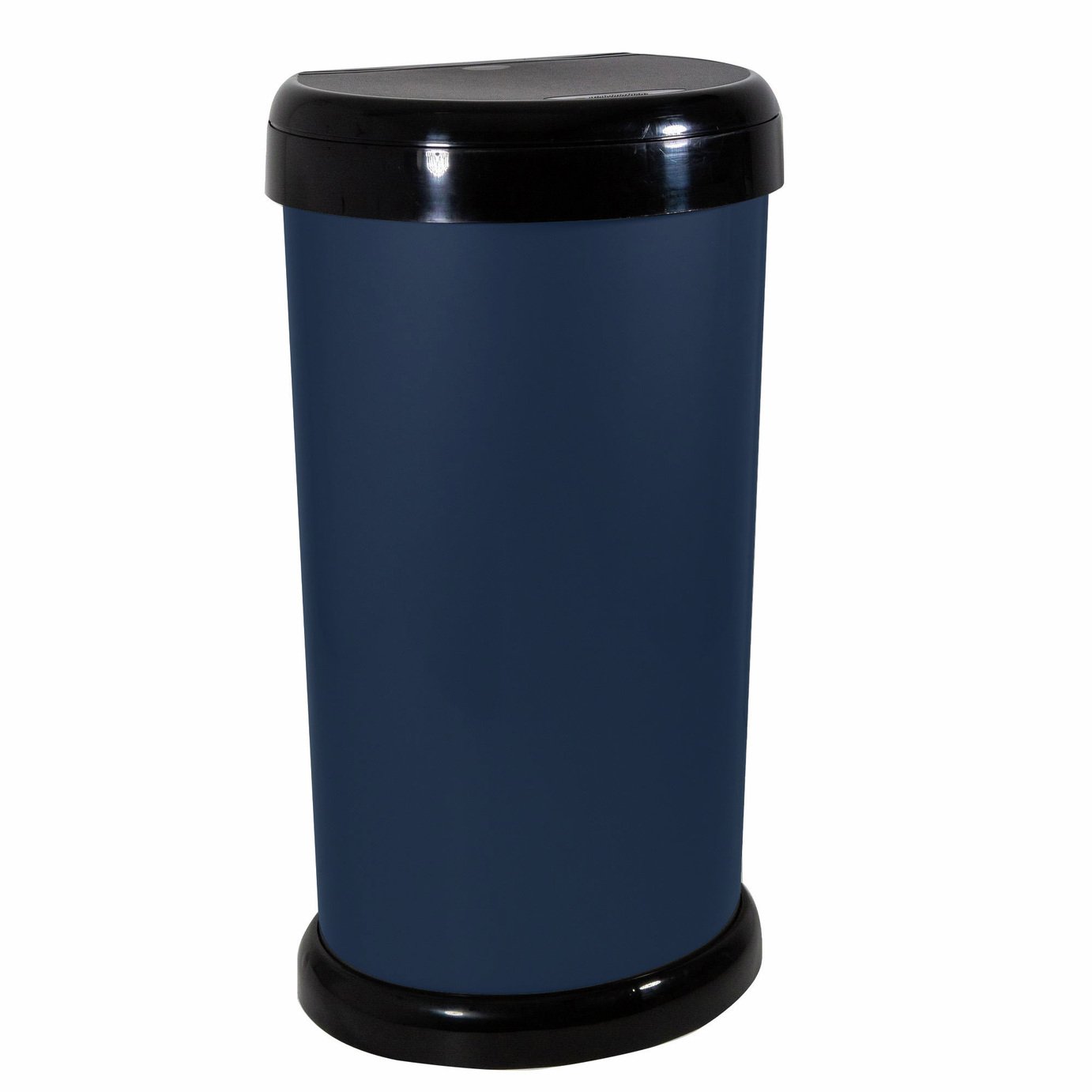 Moda 42 Litre Touch Top Bin - Blue