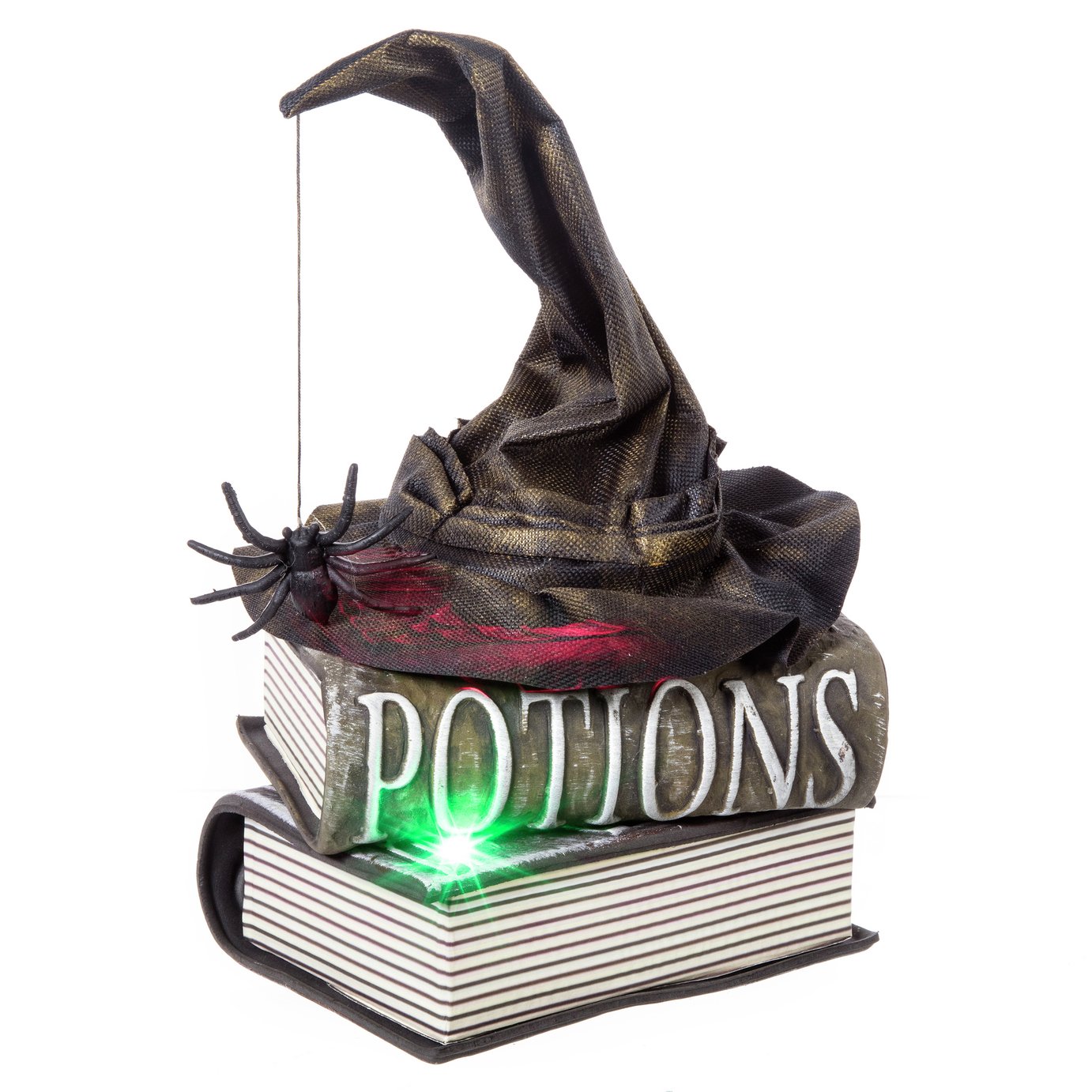 Premier Animated Witch Hat On Book Halloween Decorations