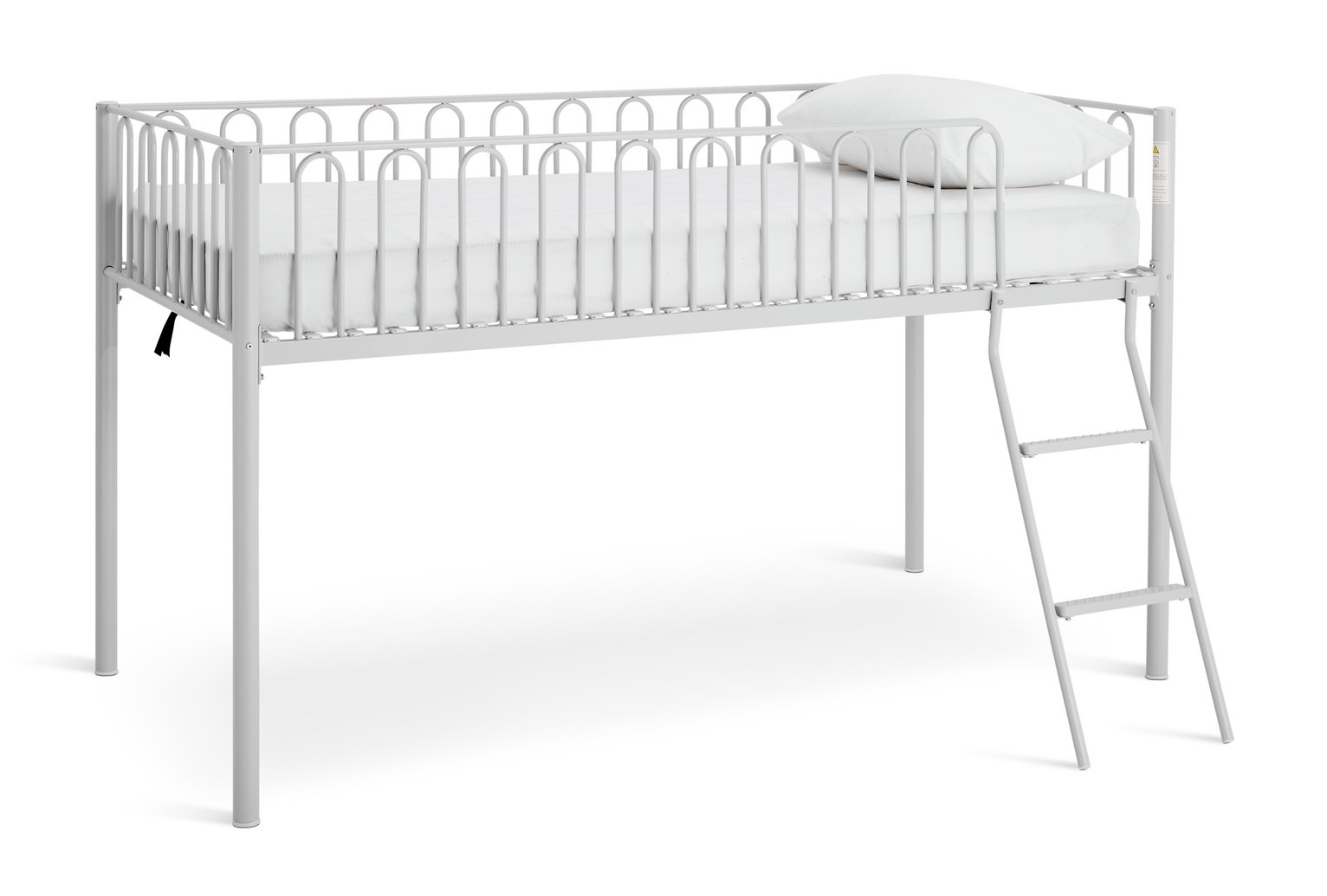 Argos Home Single Metal Midsleeper Bed Frame - Grey