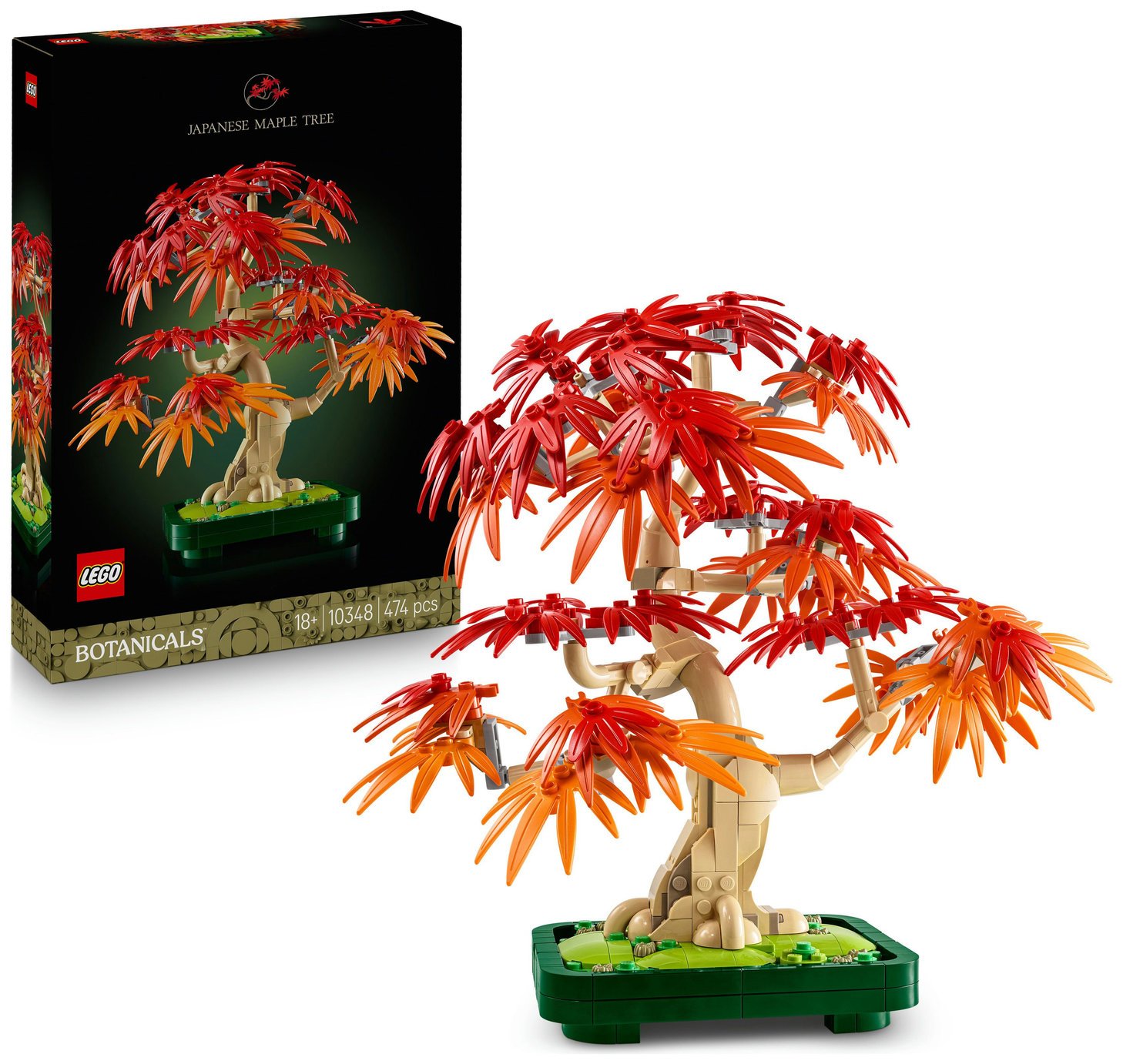 LEGO Botanicals Japanese Red Maple Bonsai Tree DIY Set 10348