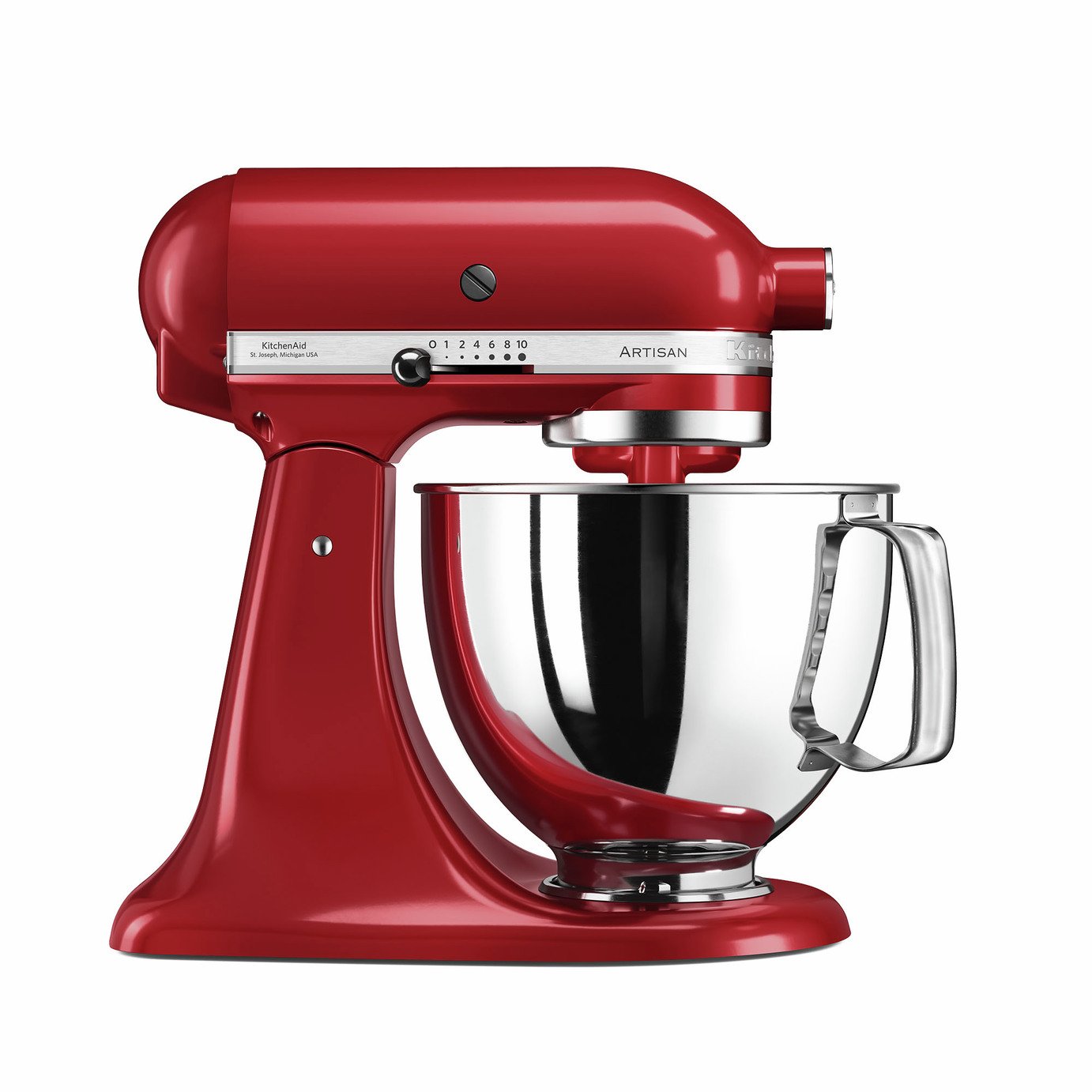 KitchenAid 5KSM125BER Artisan 4.8L Tilt-Head Stand Mixer-Red