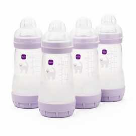 MAM Easy Start Anti-Colic 260ML Baby Bottles 4 Pack Lilac