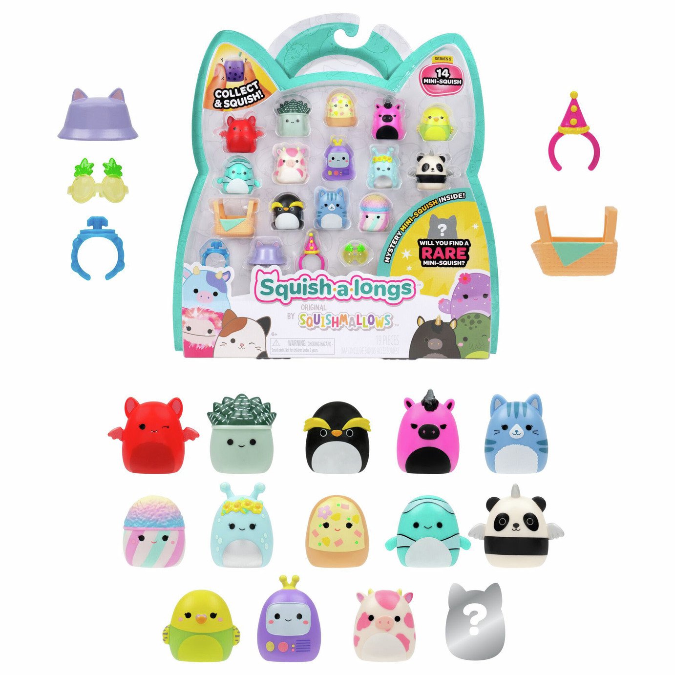 Squish-a-longs 14 Pack Collectible 