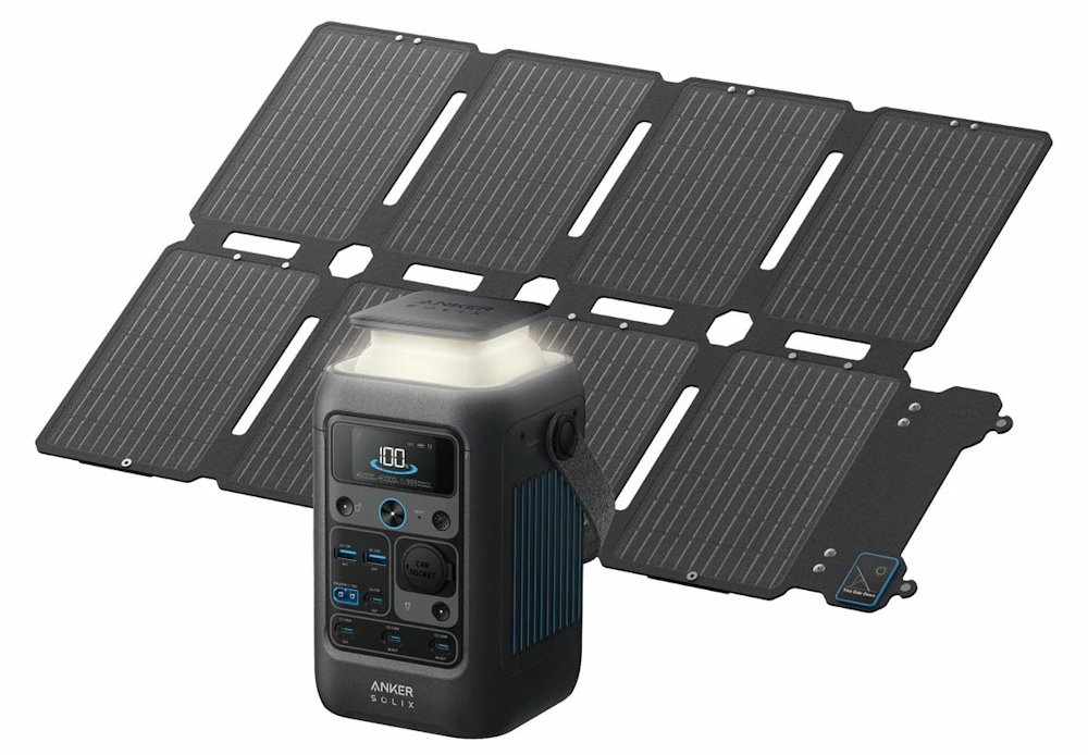 Anker SOLIX C300X DC Power Station & SOLIX PS100 Solar Panel