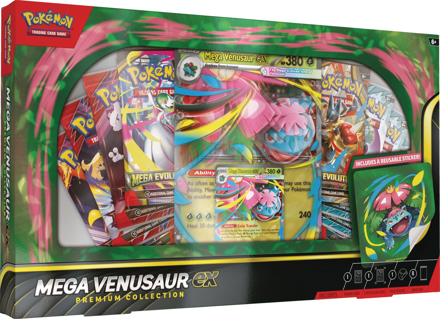 Pokémon Mega Venusaur Ex Premium Trading Card