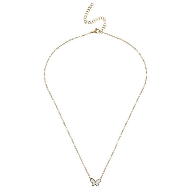 Buy Liars Lovers Gold Tone Stainless Steel Butterfly Necklace