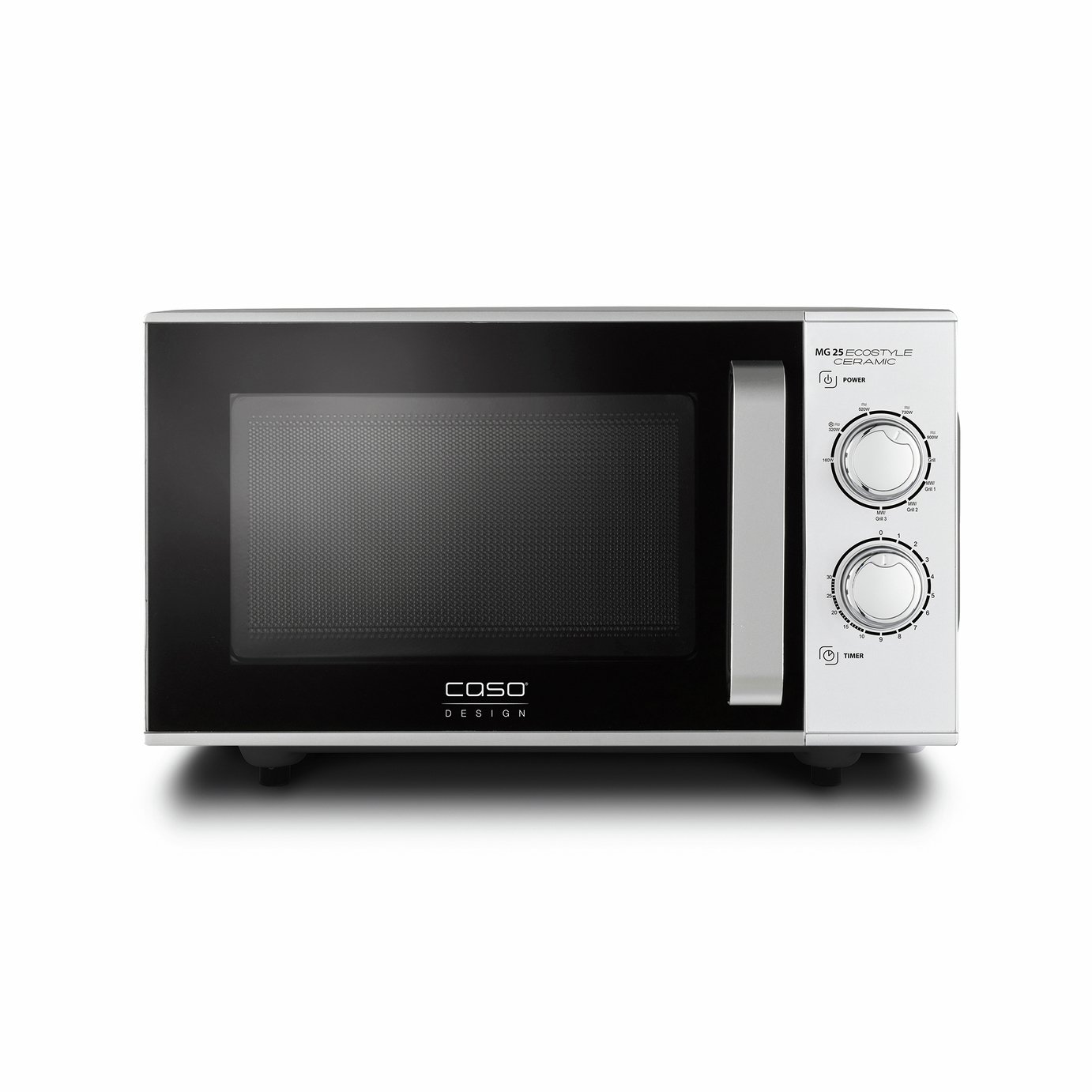 CASO Design 25L 900W Ecostyle Ceramic Microwave & Grill-Grey