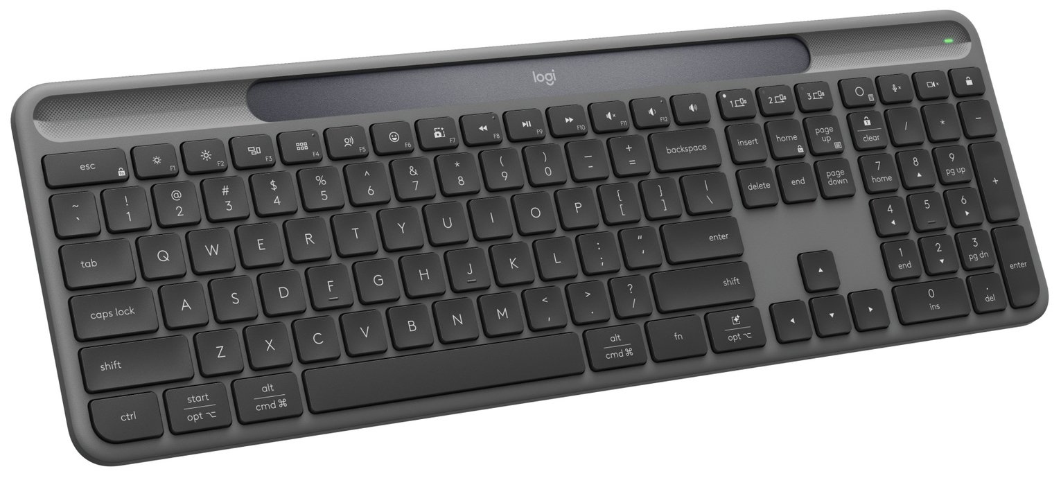 Logitech Signature Slim Solar+ Wireless Keyboard - Graphite