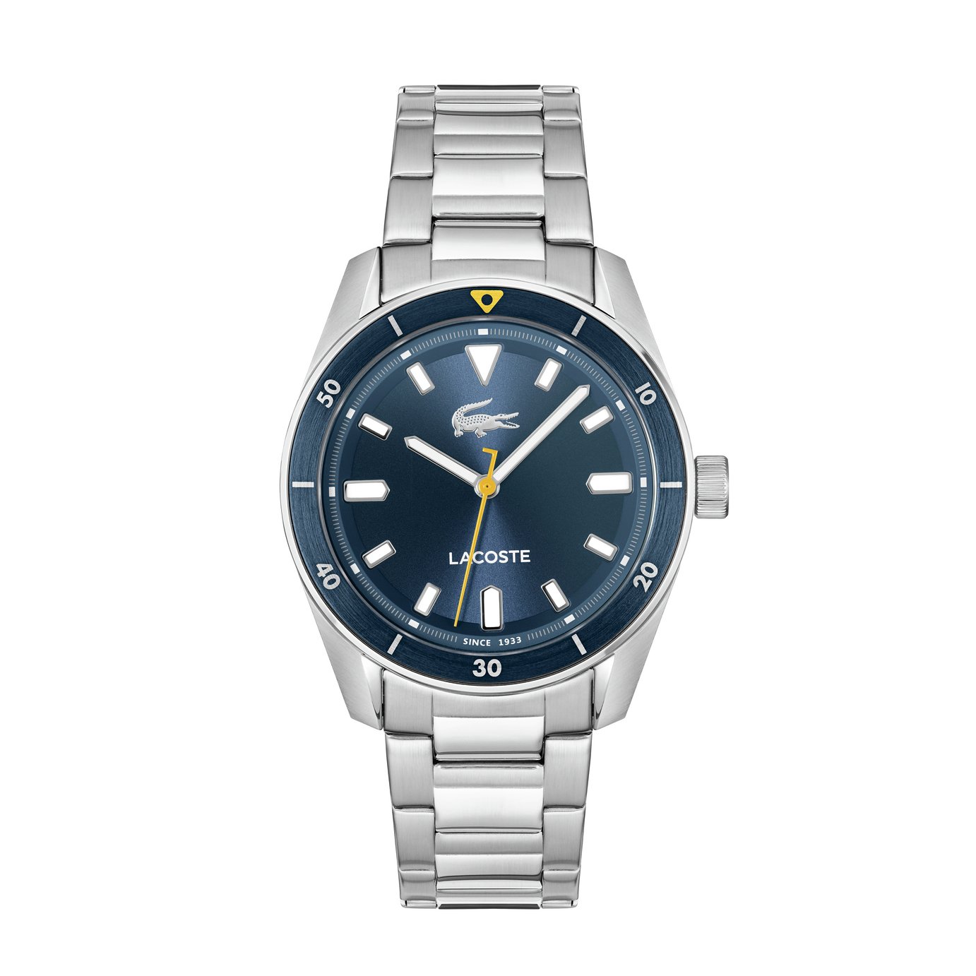 Lacoste Men's Silver Stainless Steel Bracelet Watch 