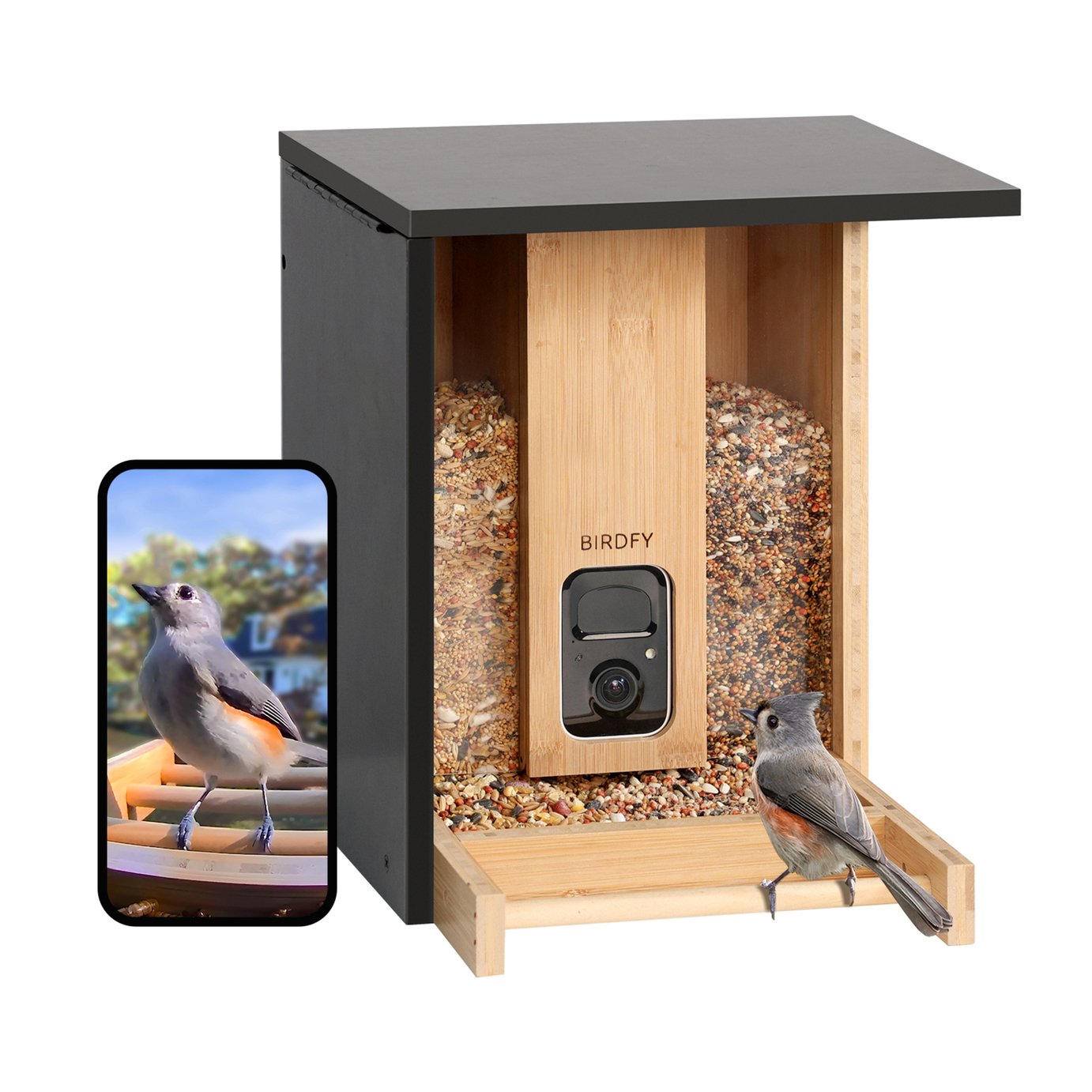 Birdfy Smart Bird Feeder Solar Powered with Camera
