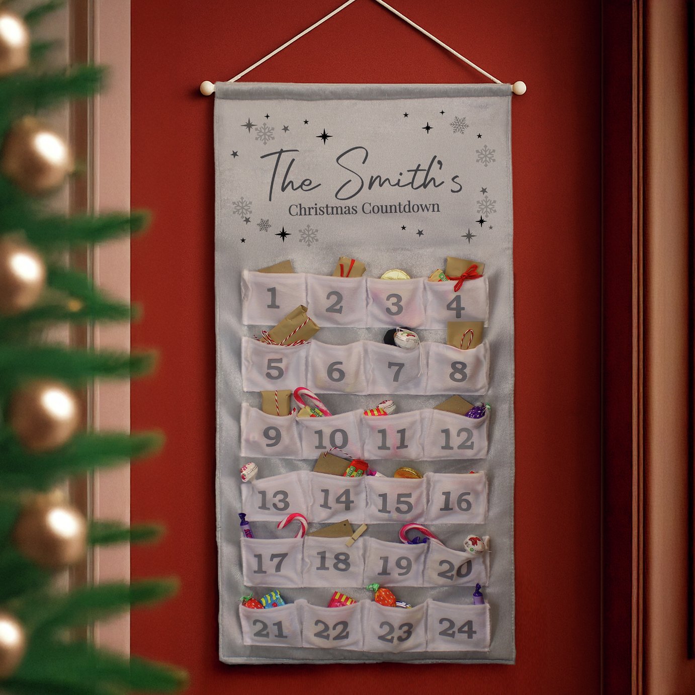Personalised Message Family Advent Calendar