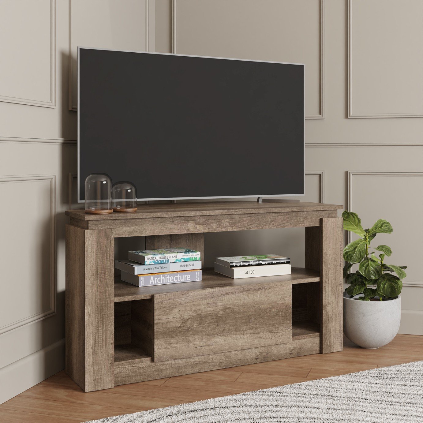 GFW Canyon Corner TV Unit - Natural