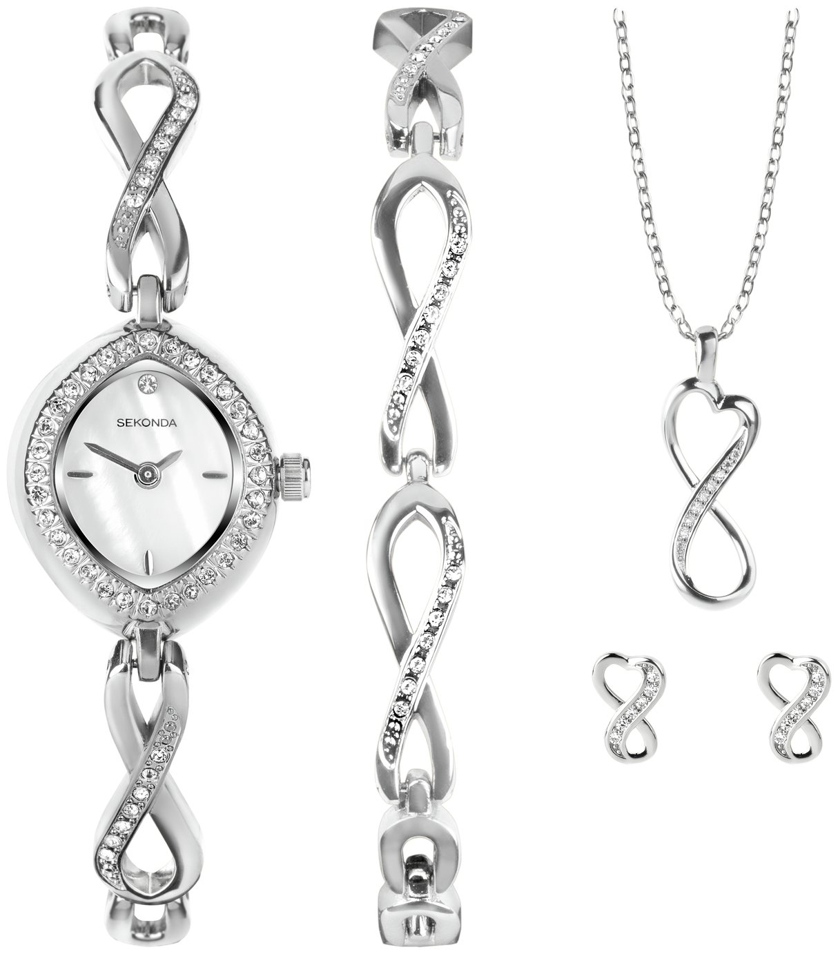 Sekonda Ladies White Dial Alloy Bracelet Watch