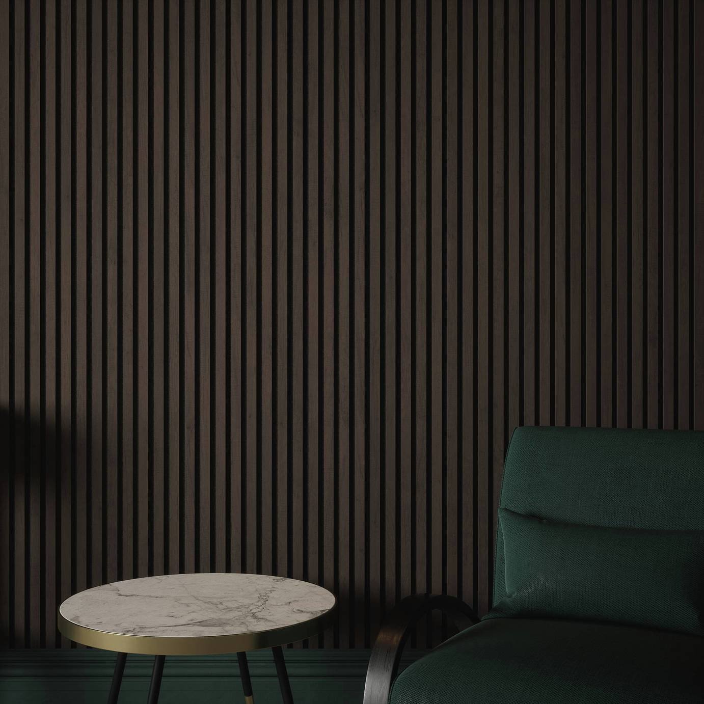 Kraus Acoustic Wood Veneer Dark Oak Wall Panel - 2.4m