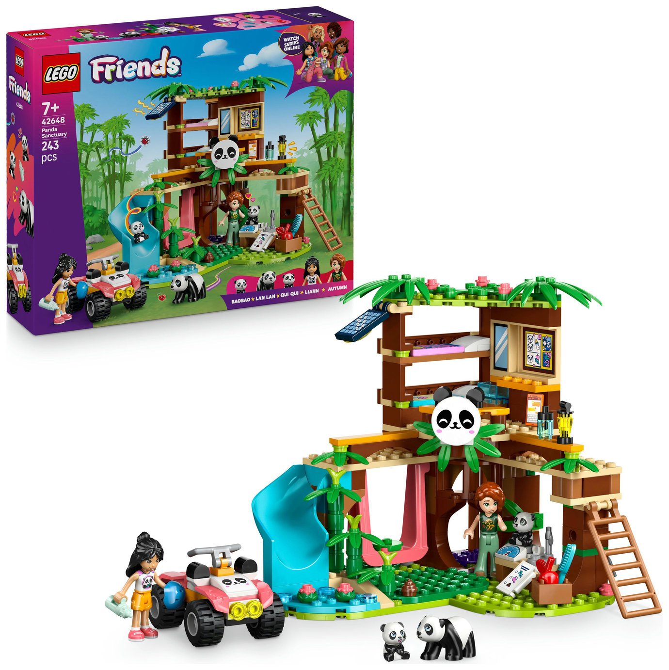 LEGO Friends Panda Sanctuary Animal Care Toy for Kids 42648