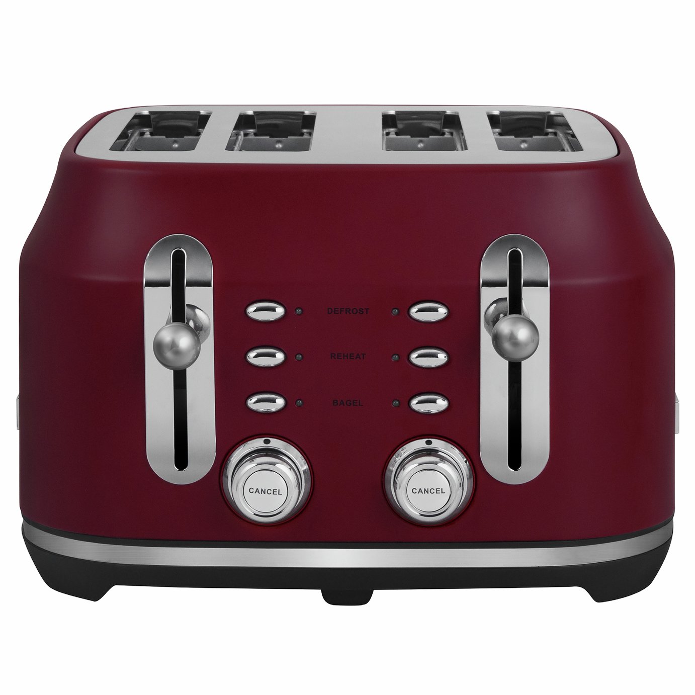 Rangemaster RMCL4S201BU Classic 4 Slice Toaster - Burgundy